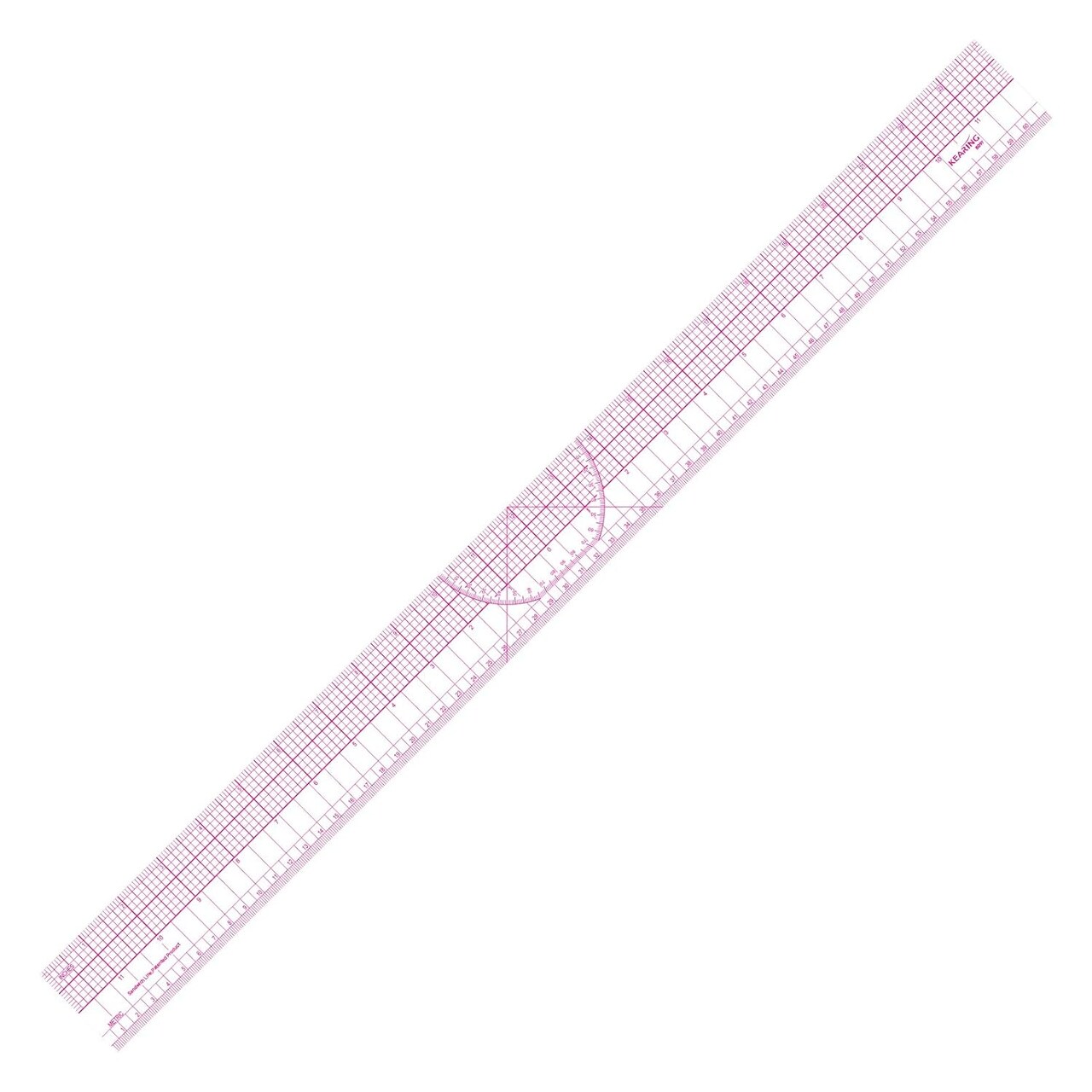 Kearing Clear Sewing Graph Ruler: Dual Scale Quilting Pattern Tool
